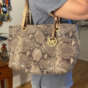Michael Kors snakeskin tote!